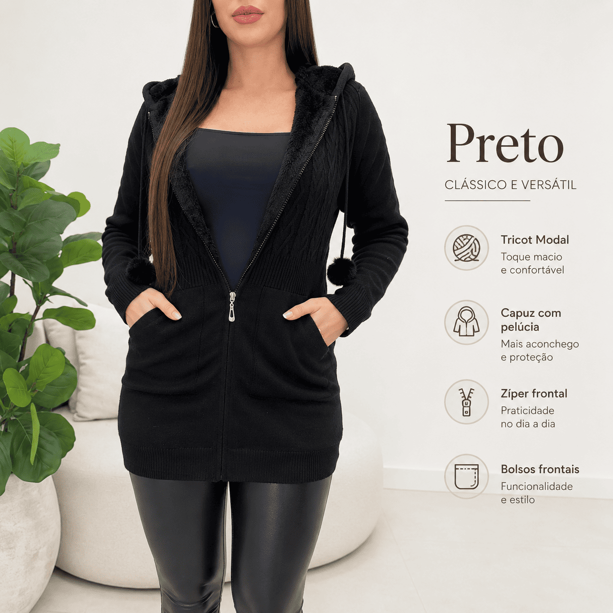 Casaco Marinna® – Conforto e Estilo para os Dias Frios
