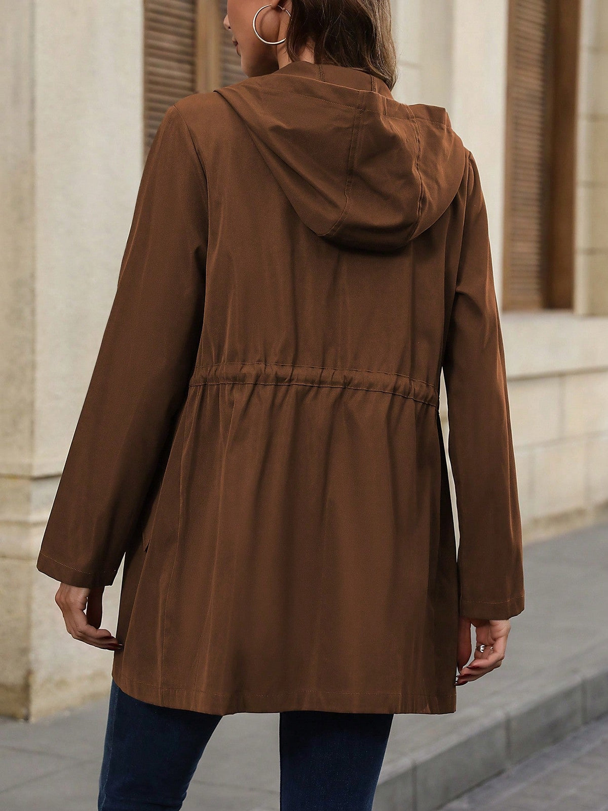 Jaqueta Parka Feminina com Capuz