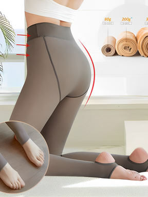 Meia-Calça Feminina Térmica Peluciada com Pézinho Confortável