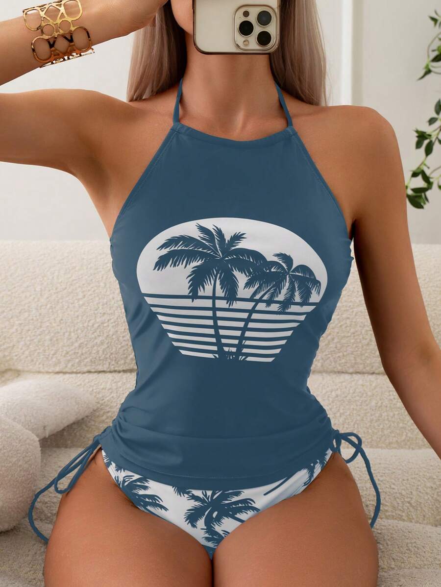 Biquíni Tankini Palms Sunset