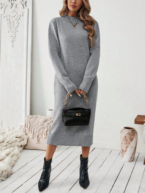 Vestido Midi Feminino de Inverno