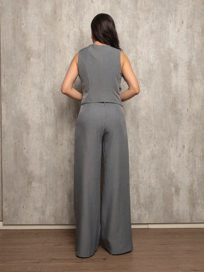 Conjunto Feminino Alfaiataria Calça e Colete