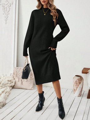 Vestido Midi Feminino de Inverno