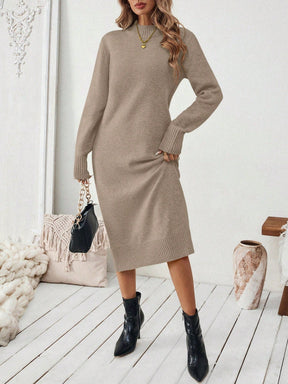 Vestido Midi Feminino de Inverno