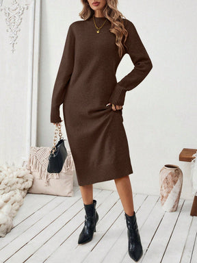 Vestido Midi Feminino de Inverno