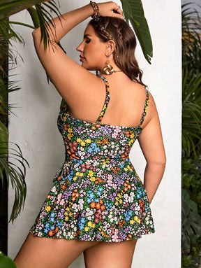 Tankini Feminino Decote em U, Laço