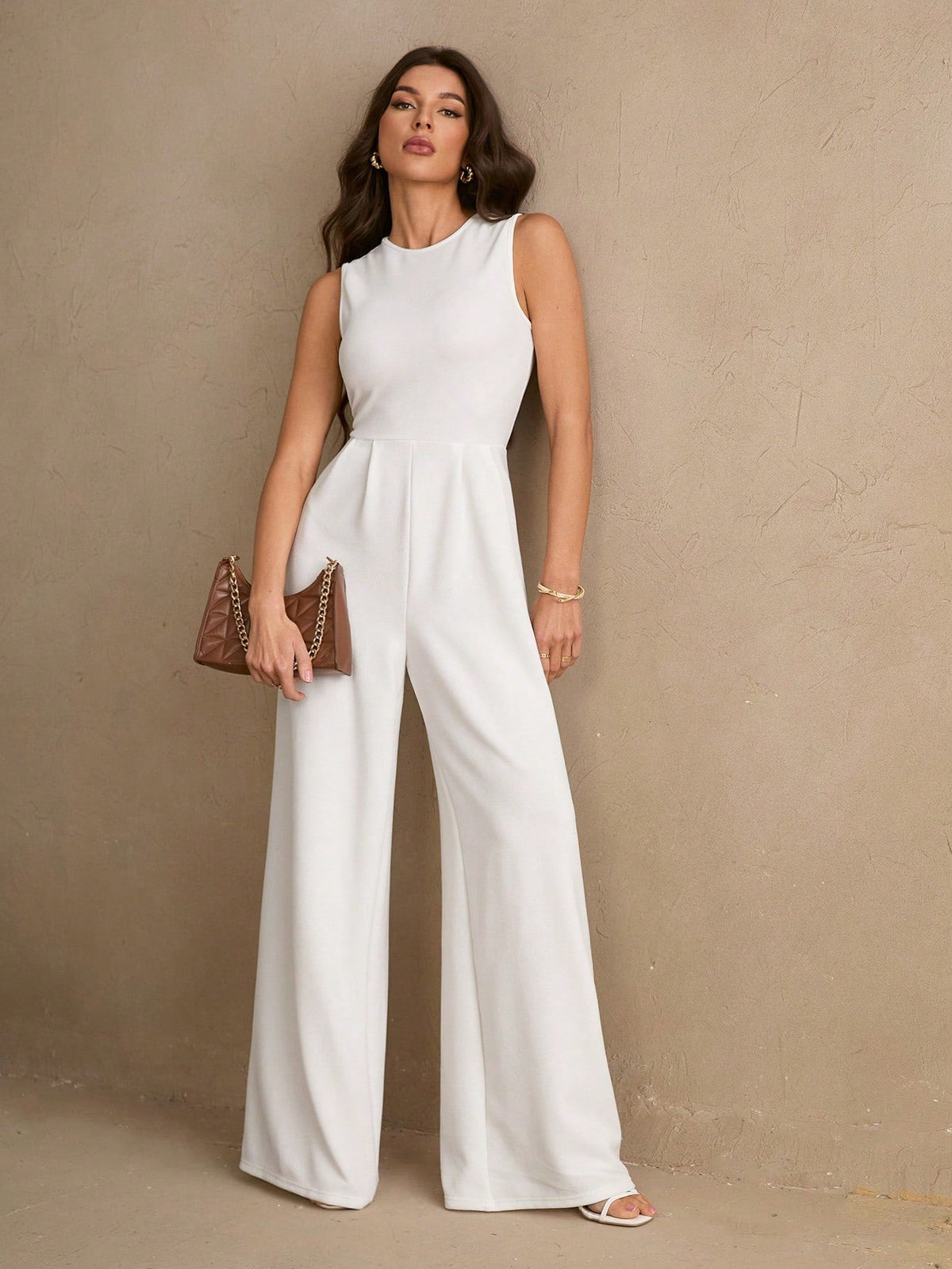 Macacão Feminino Elegante Regata Pantalona