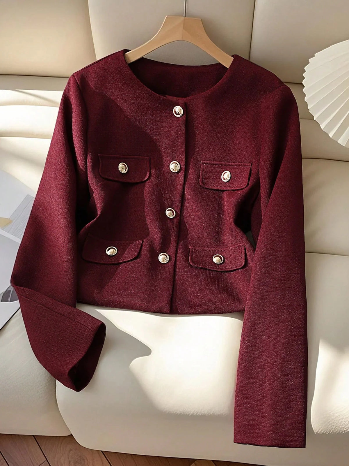 Jaqueta Bomber Feminina Curta Elegante