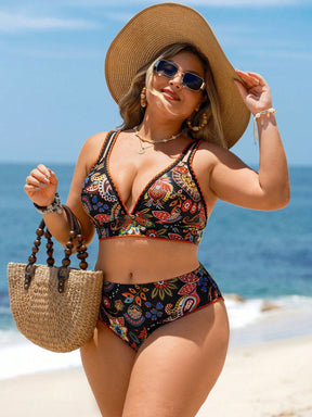 Biquini Feminino Estilo Floral