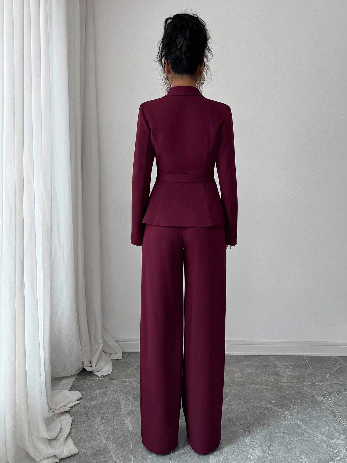 Conjunto Alfaiataria Feminino Social Blazer e Calça