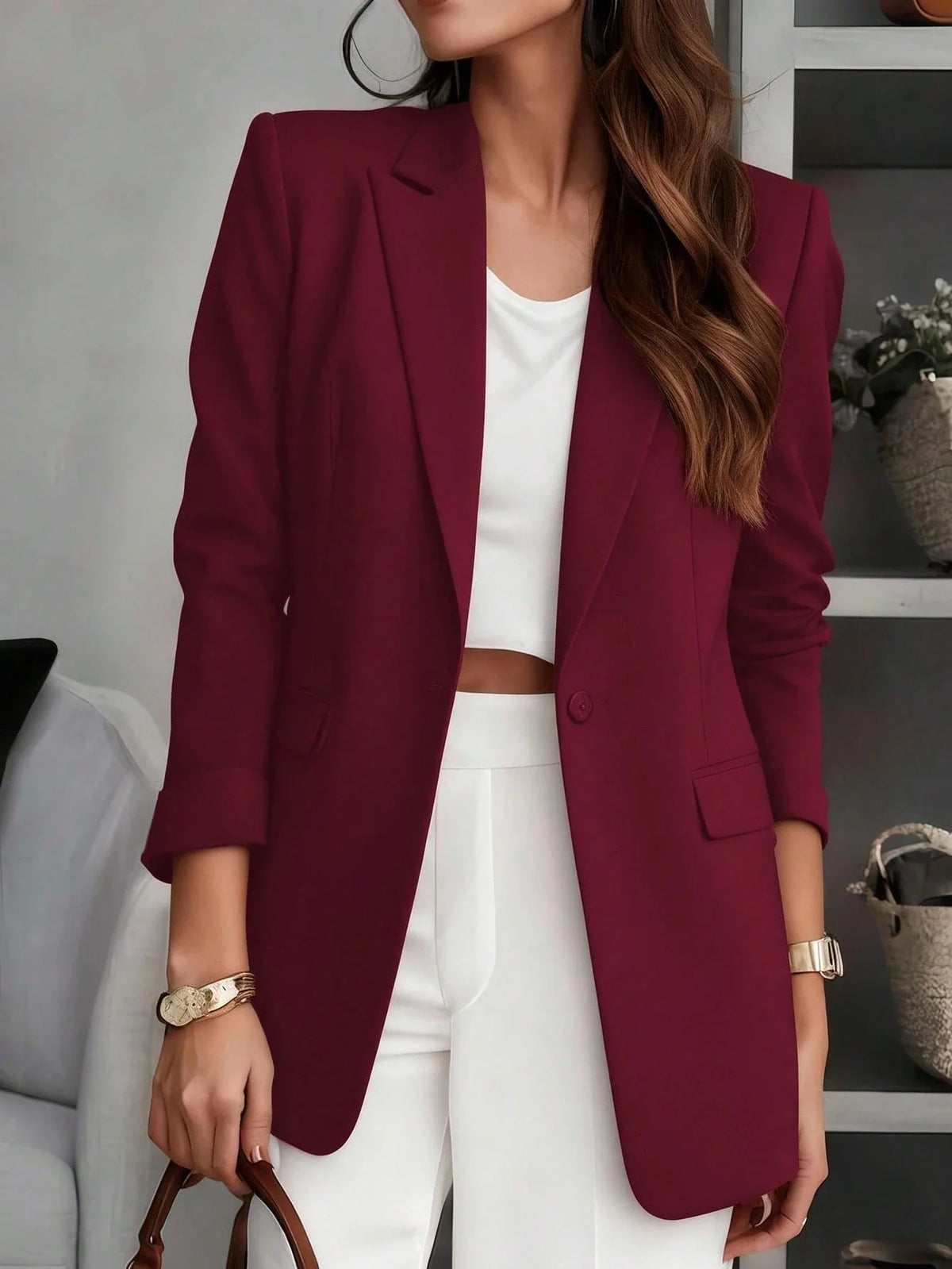 Blazer Feminino de Alfaiataria Forrado