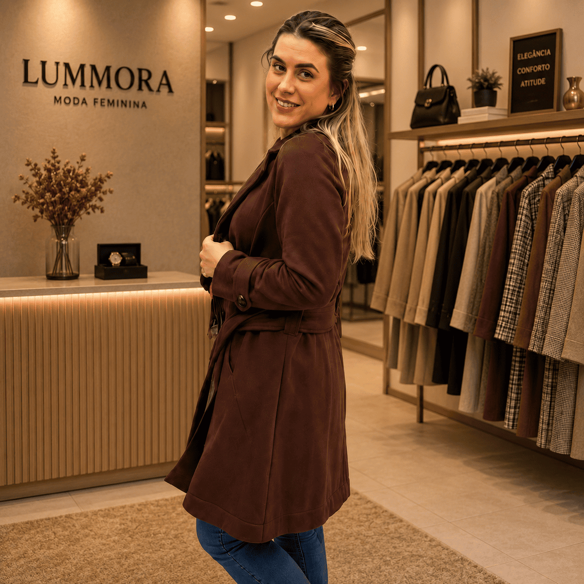 Casaco Feminino Verona® – Elegância e Conforto para os Dias Frios