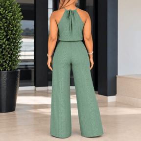 Conjunto Florença – Blusa Halter + Calça Pantalona