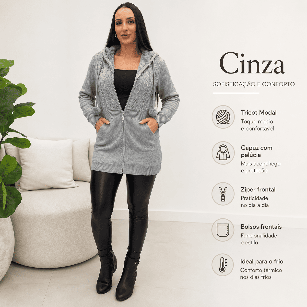 Casaco Marinna® – Conforto e Estilo para os Dias Frios