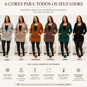 Casaco Marinna® – Conforto e Estilo para os Dias Frios