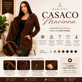 Casaco Marinna® – Conforto e Estilo para os Dias Frios