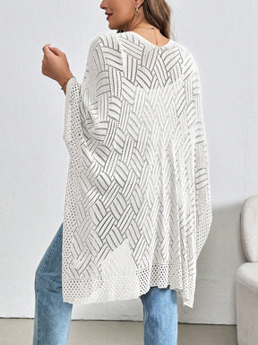 Cardigan Feminina de Praia com Efeito Vazado - Nicole