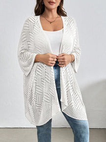 Cardigan Feminina de Praia com Efeito Vazado - Nicole