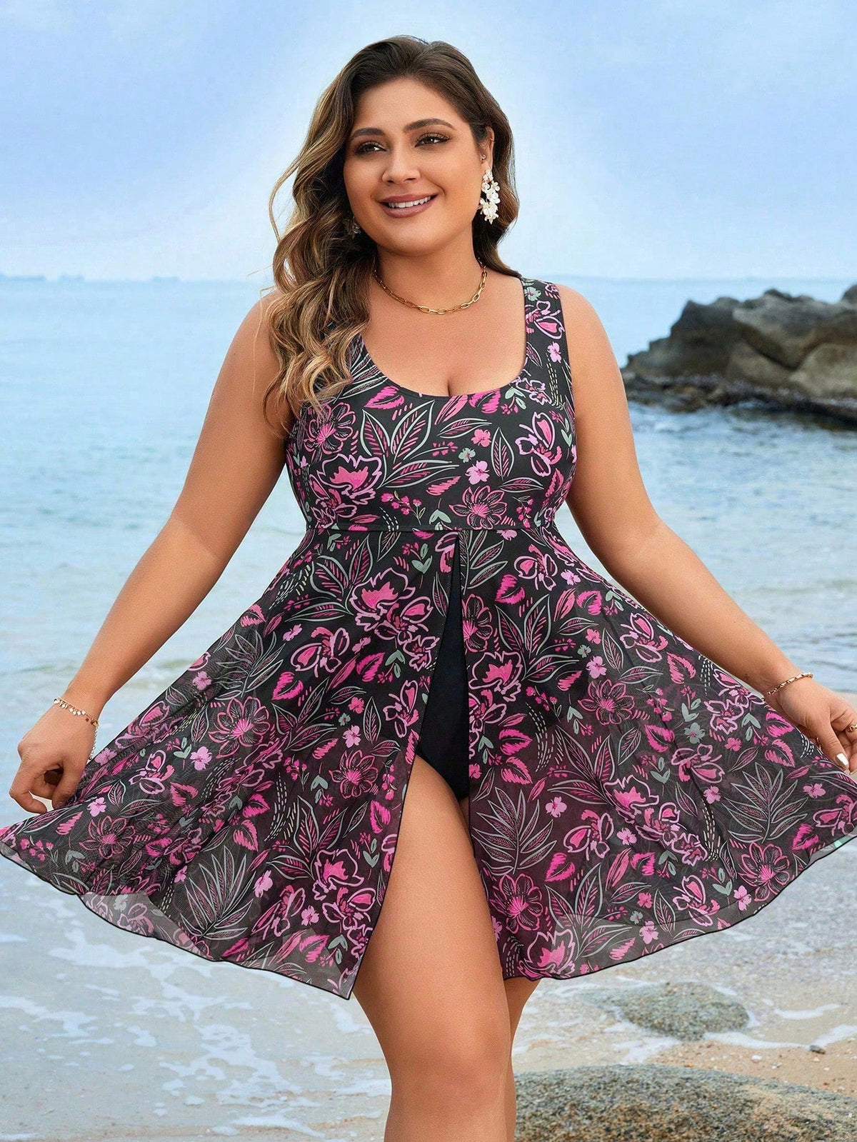 Maiô feminino tipo vestido