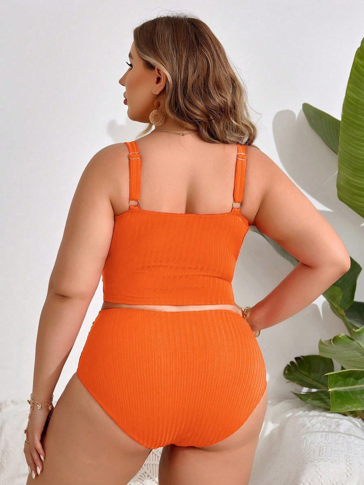 Tankini Feminino Plissado