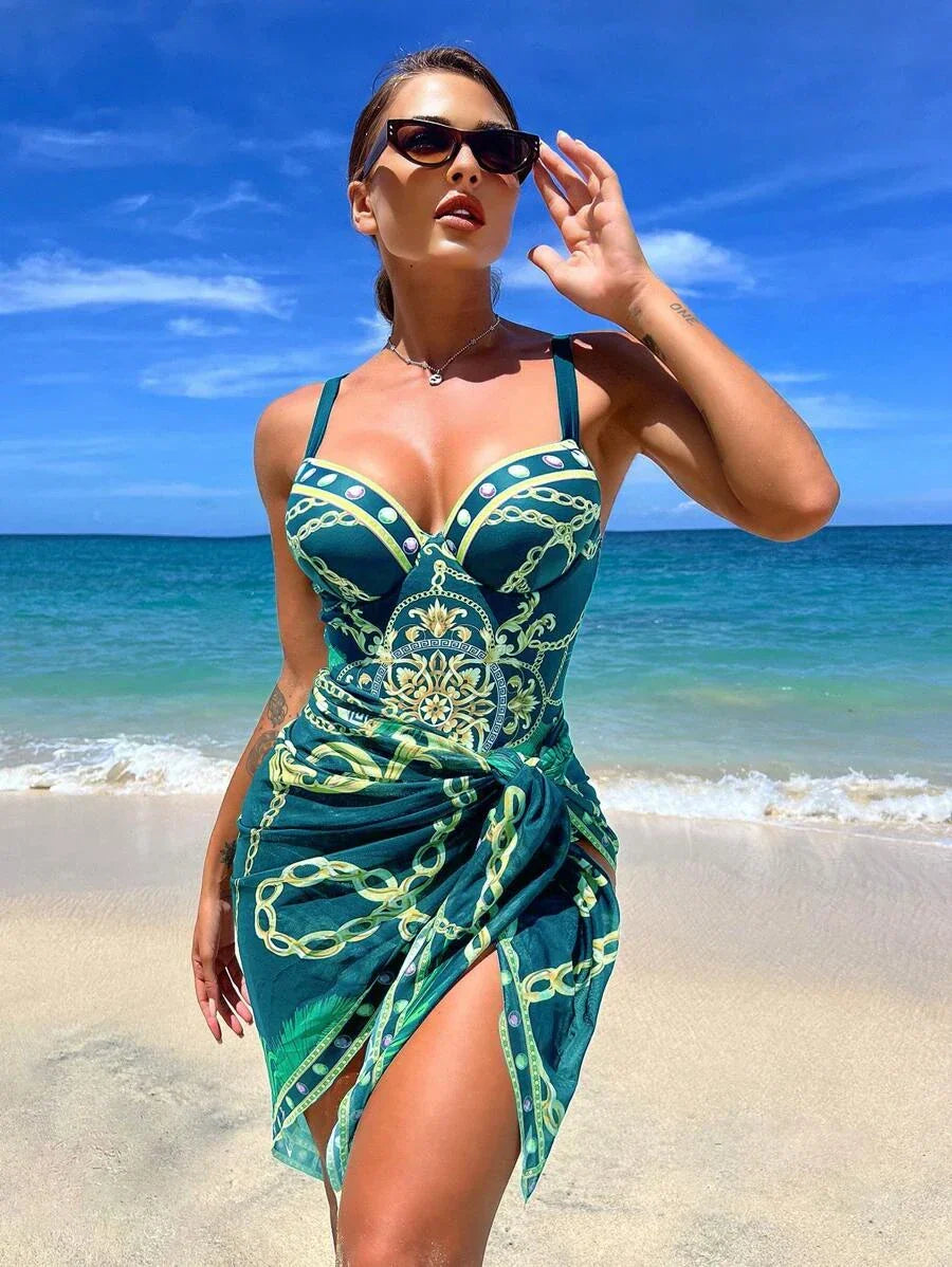 Conjunto Maiô com Saída Glamm