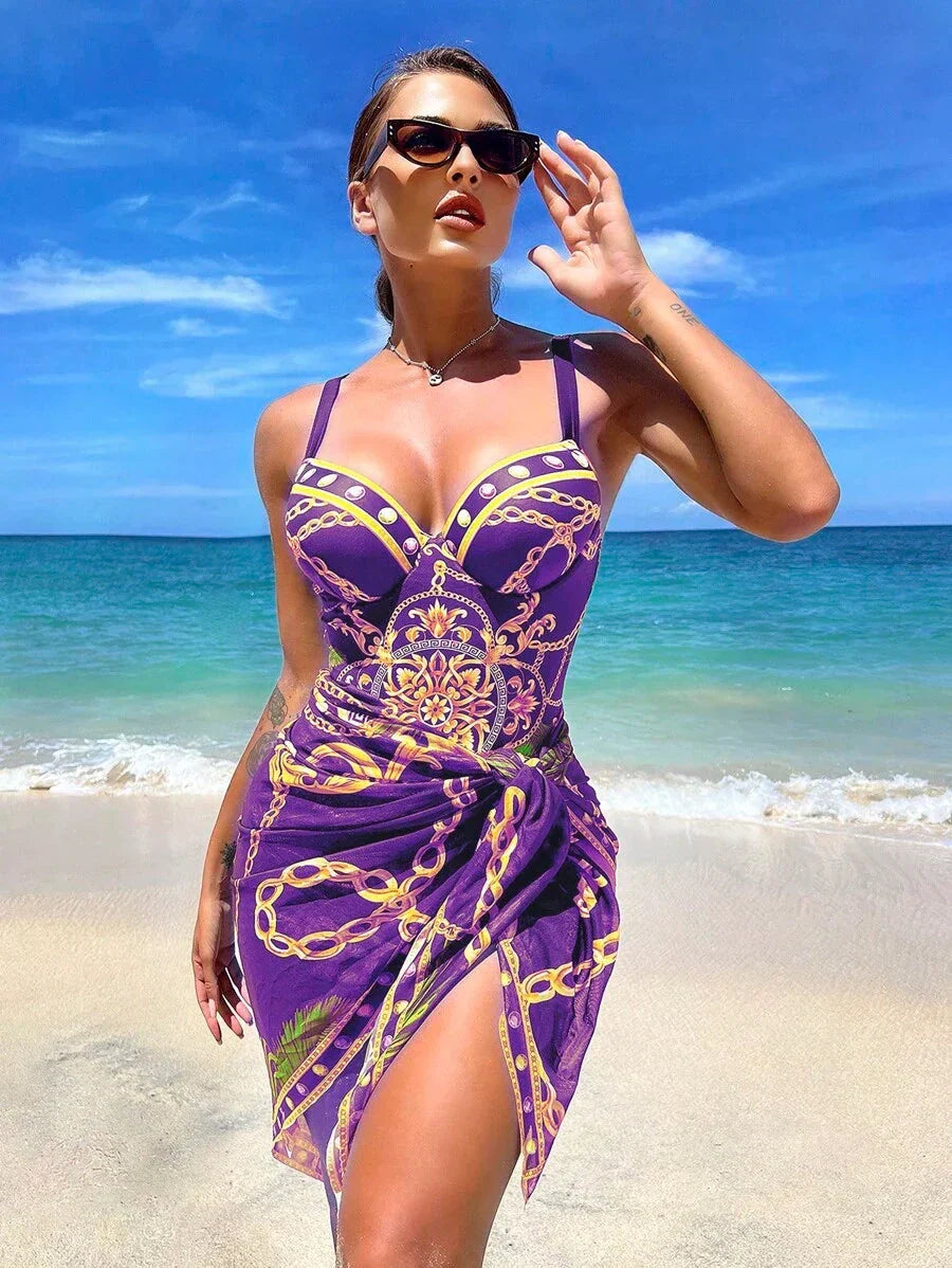Conjunto Maiô com Saída Glamm